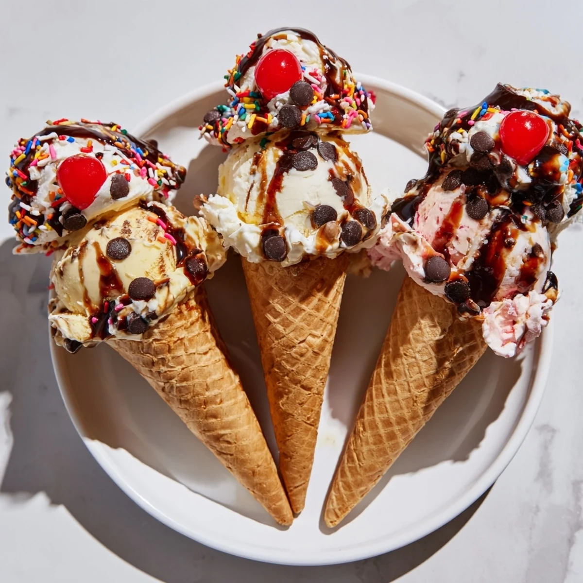 Indulge in this colorful ice cream cone grazing board, a fun and easy dessert platter.