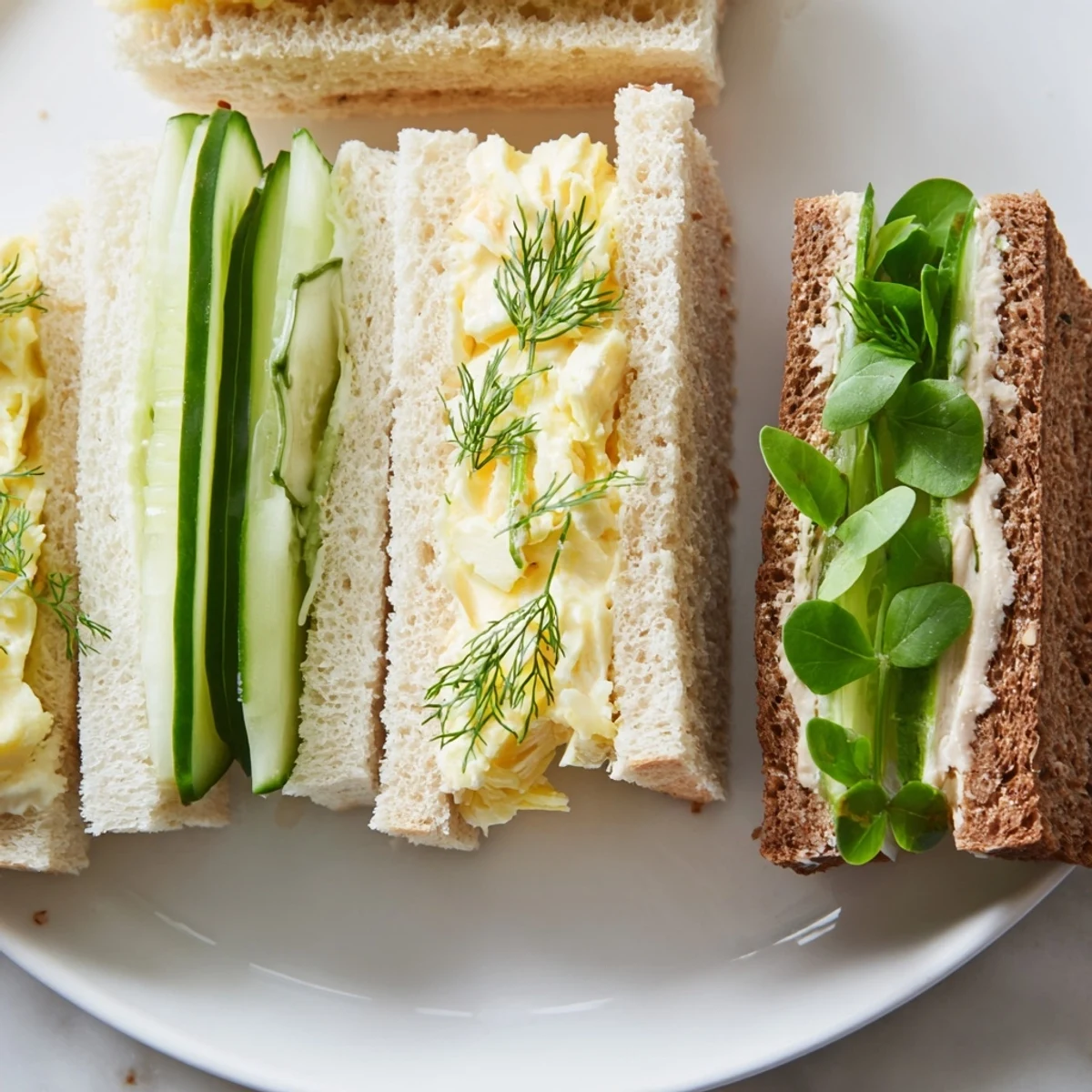 Elegant Castle Feast Royal Tea Party Sandwiches arranged on a tiered platter, ready to serve with tea.
