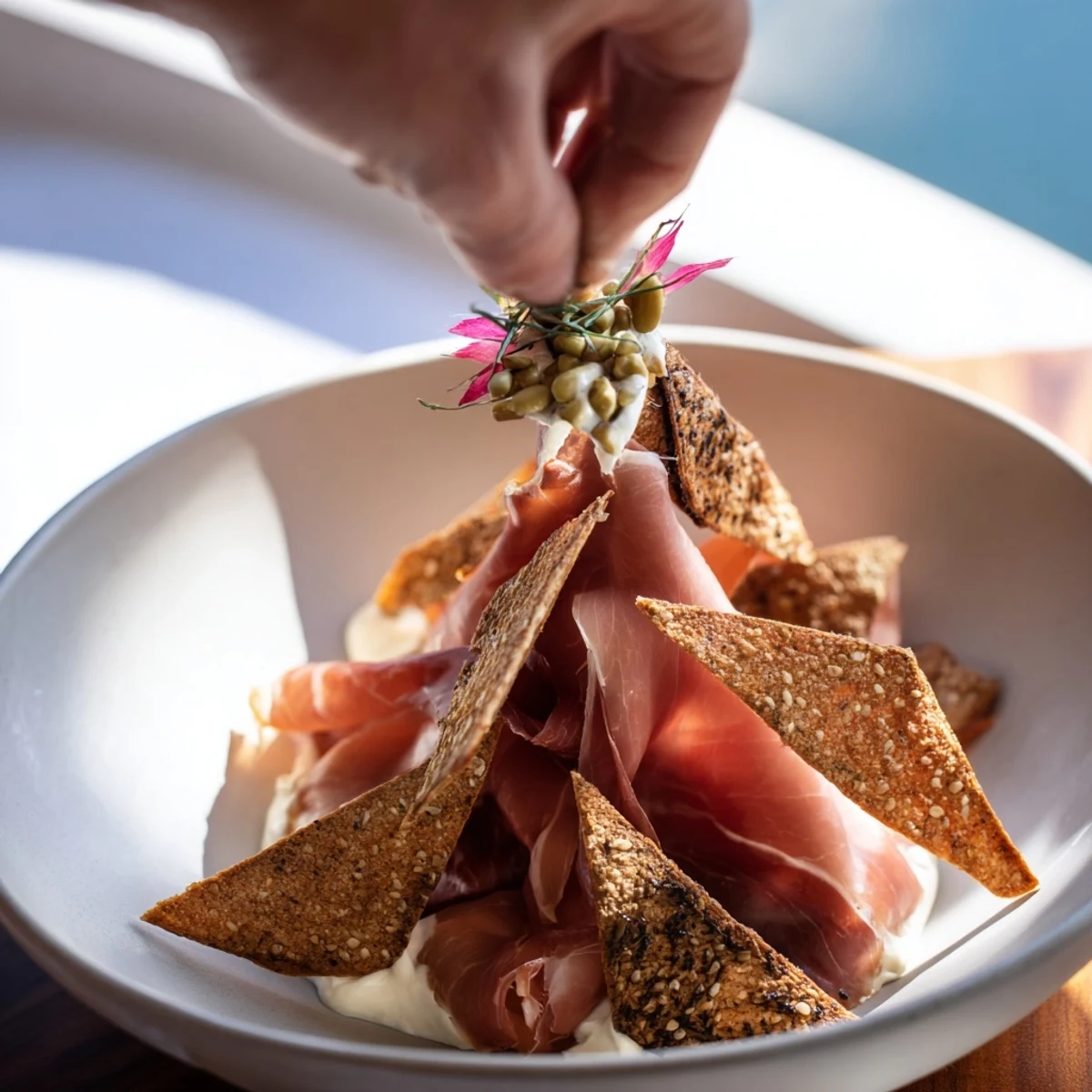 Paper Crane appetizer