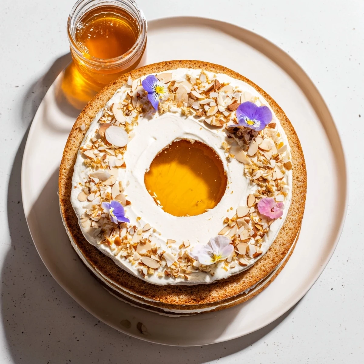 Honey-Drip Layered Cake