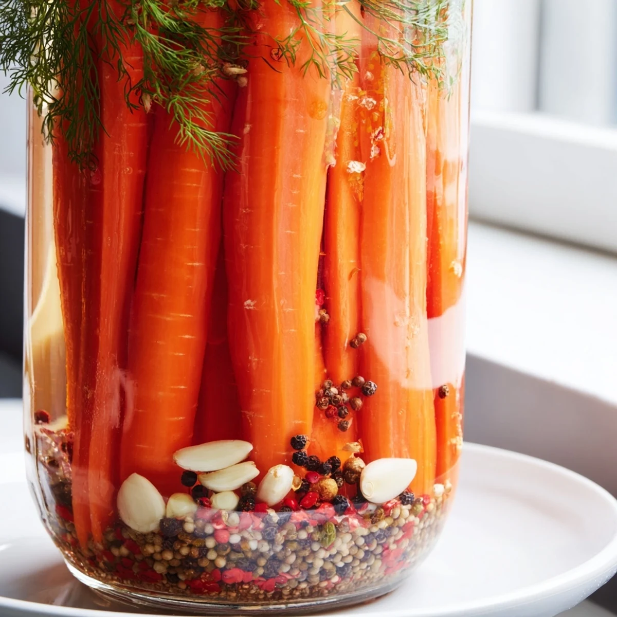 Refreshing Quick Pickled Carrot Spears, a zesty refrigerator pickle perfect for salads and meals.