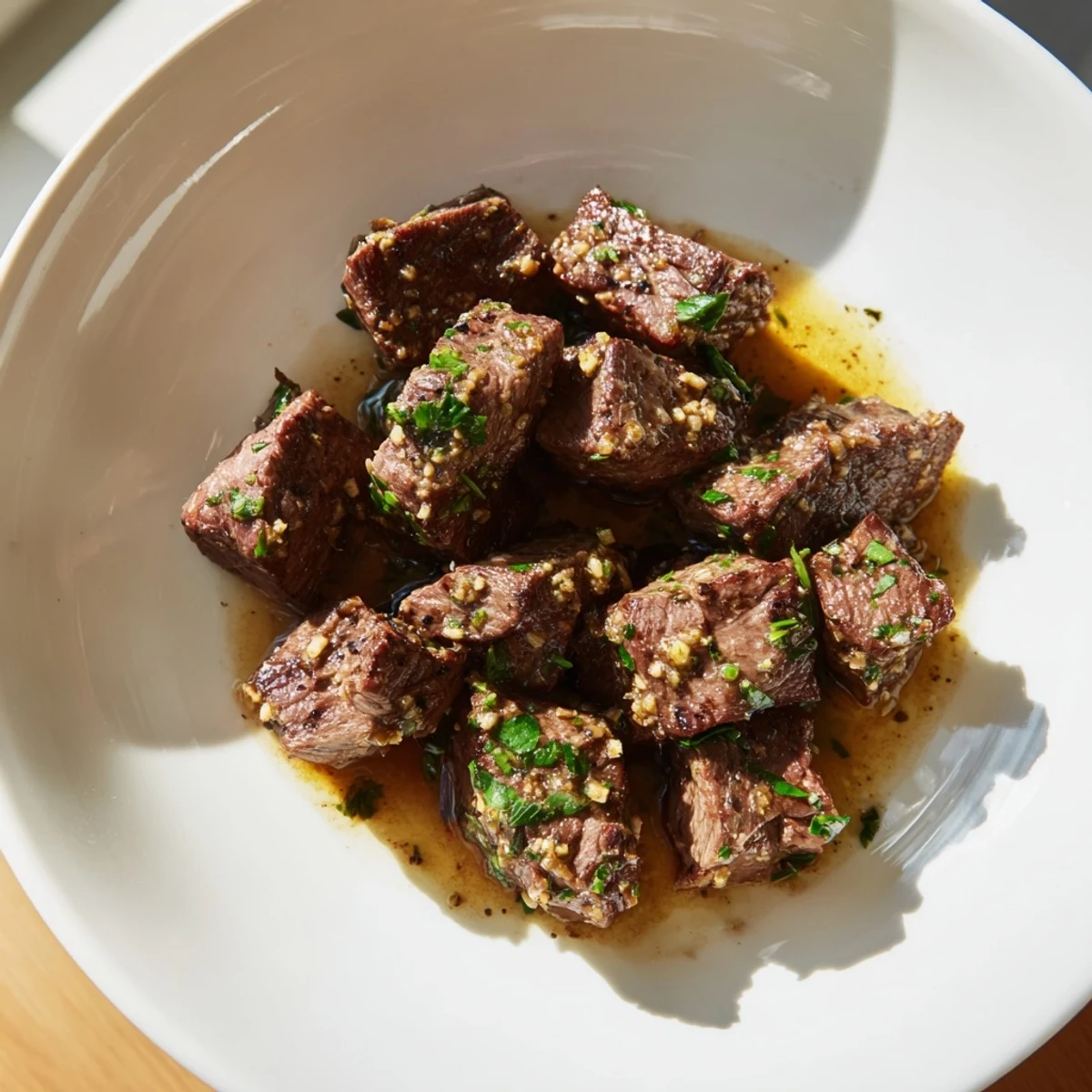 Air Fryer Garlic-Butter Steak