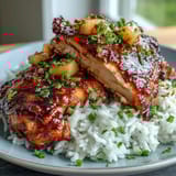 Grilled pineapple chicken and rice foil packets with juicy chicken, sweet pineapple, and colorful vegetables.