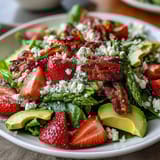 Spring Cobb with Strawberries Avocado