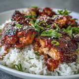 Honey Garlic Chicken Rice