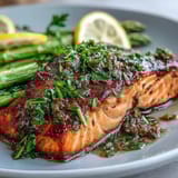 Garlic Butter Salmon Asparagus