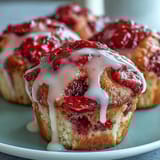 Strawberry Lemon Muffins Glaze