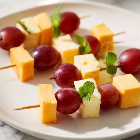 Cheese and Grape Skewers