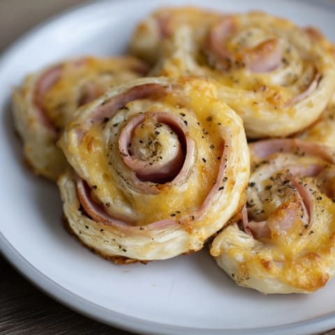 Savory Ham Cheese Pinwheels