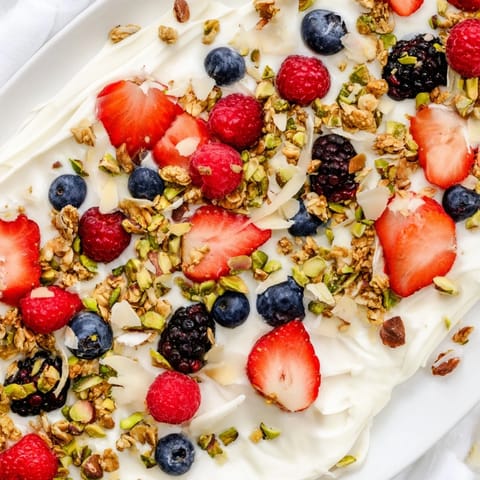 Berry Yogurt Bark Snack