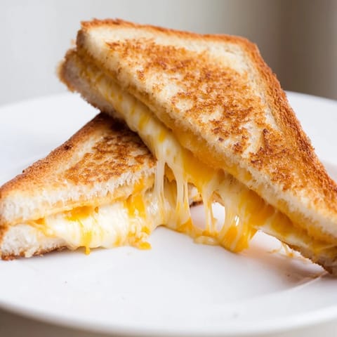 Three-Cheese Grilled Cheese Sandwich