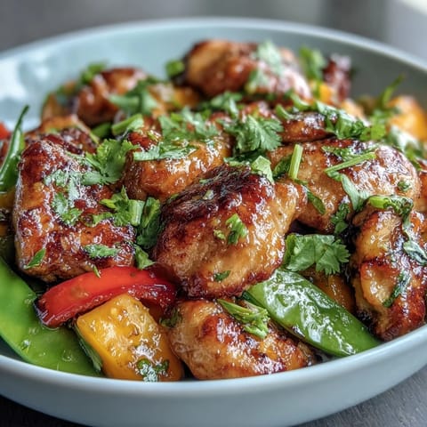 Mango Turmeric Chicken Stir-Fry