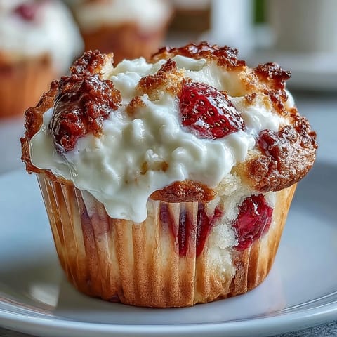 Strawberry Greek Yogurt Muffins