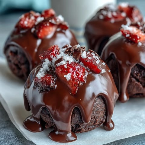 Dubai Chocolate Strawberry Truffles