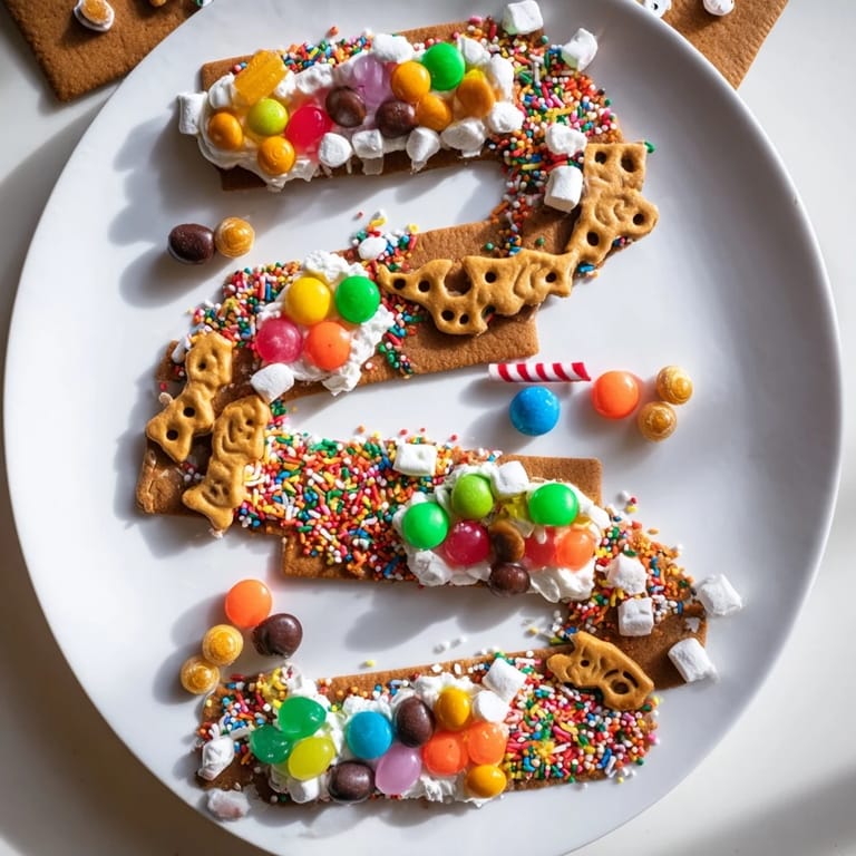 Imagine a playful Candy Land Gingerbread Path dessert board, full of sweet treats and gingerbread paths.