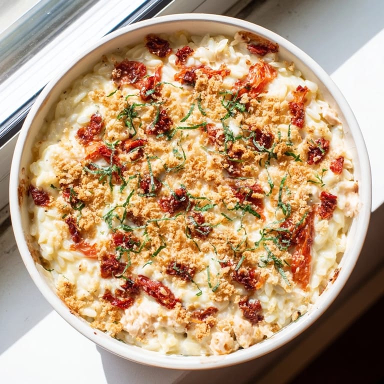 Muffin-sized Marry Me Chicken Sushi Bake Cups topped with crispy panko crumbs, a delicious fusion appetizer.