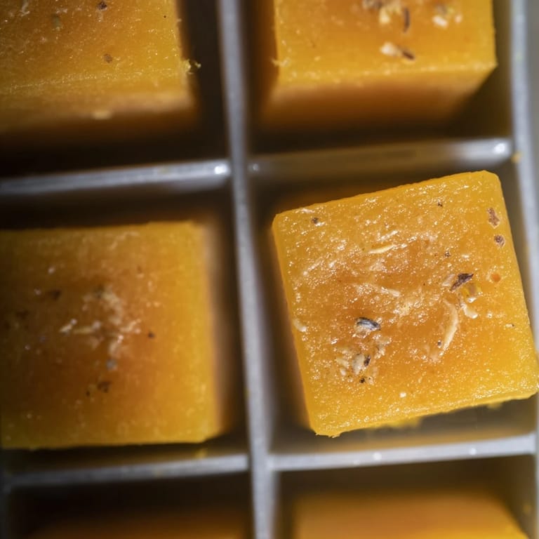 These frozen lemon ginger turmeric cubes are perfect dropped into warm water for a soothing, immune-supporting drink.