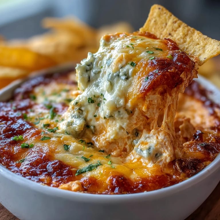 Rich and cheesy Crock Pot Buffalo Chicken Dip served from the slow cooker, ready for game day parties.
