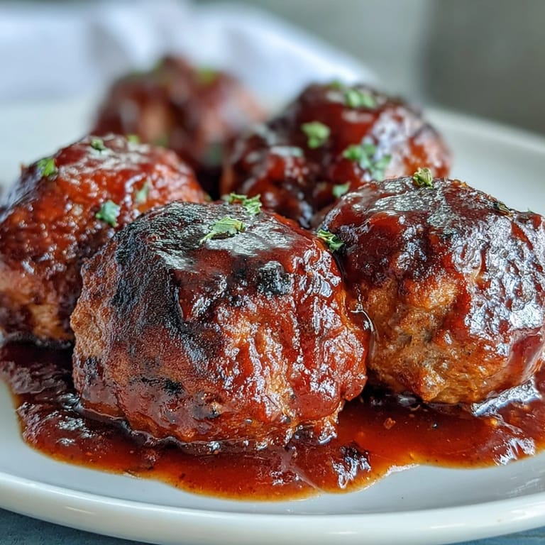 Tender Easy Sweet and Sour Crock Pot Meatballs served hot over steamed jasmine rice for a simple, satisfying family dinner.