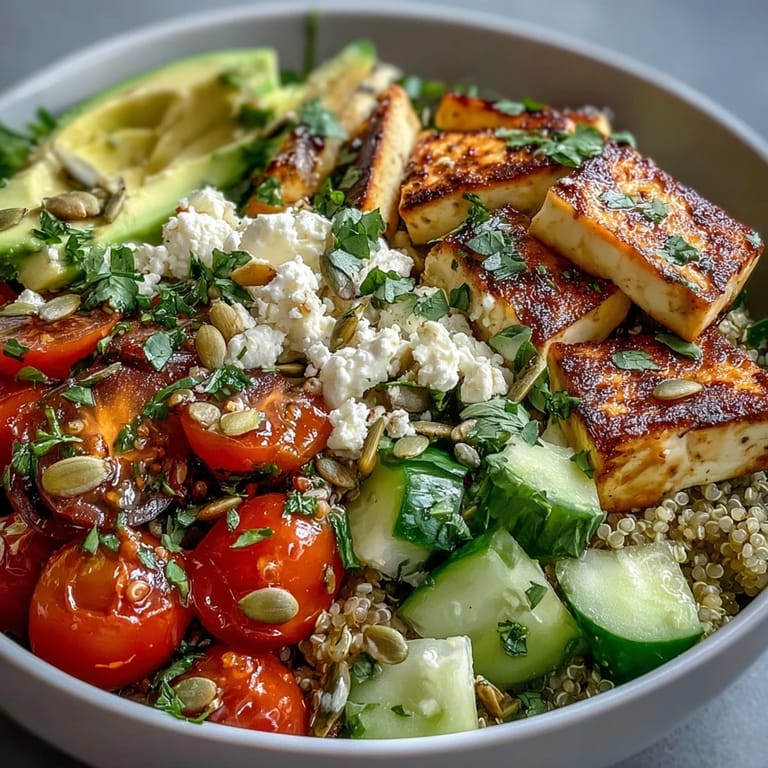 Simple Grain Bowl featuring brown rice, grilled chicken, and colorful veggies, served in a rustic ceramic bowl.