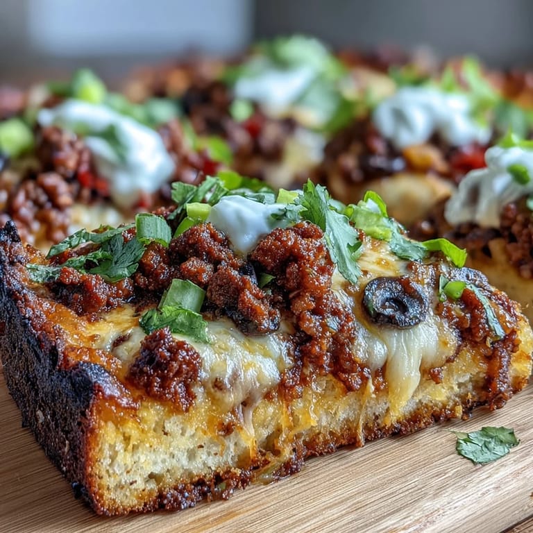 One-pan keto taco pizza featuring melted cheese base, spicy beef, and vibrant toppings for a low-carb meal.
