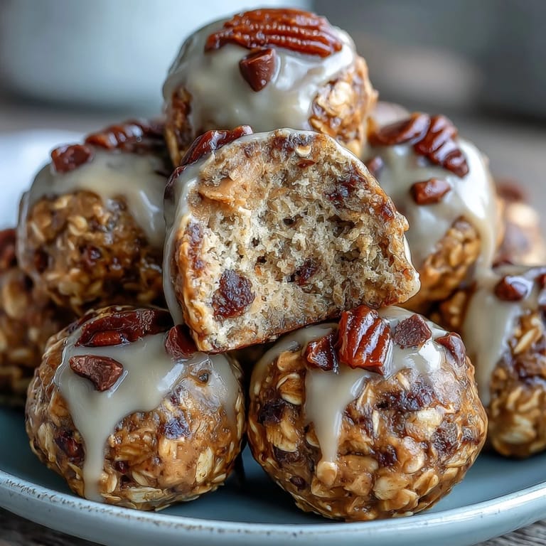 Wholesome no-bake peanut butter oat bites with oats, flaxseed, and chocolate chips ready to enjoy.