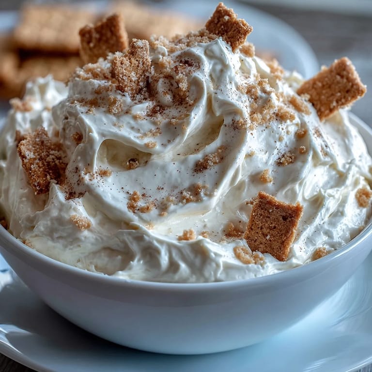 Viral 3-ingredient cheesecake dip served chilled with crunchy graham cracker sticks for easy dipping.